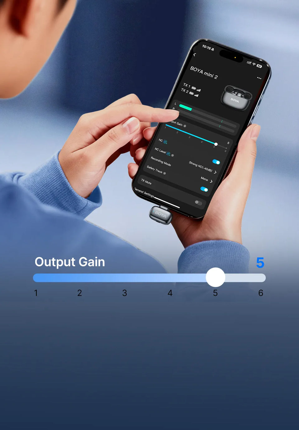 
  6-Level Gain Control


