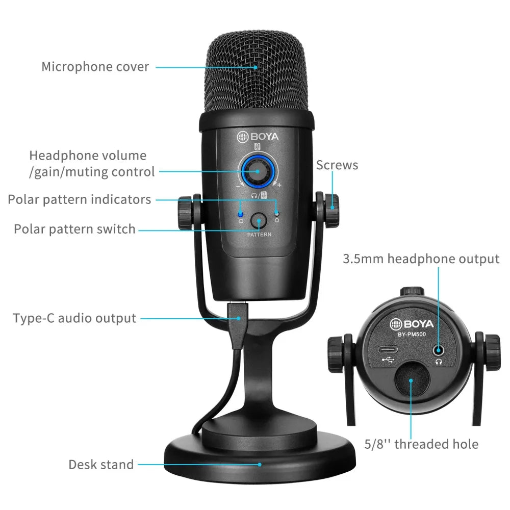 BY-PM500 | Microphone USB