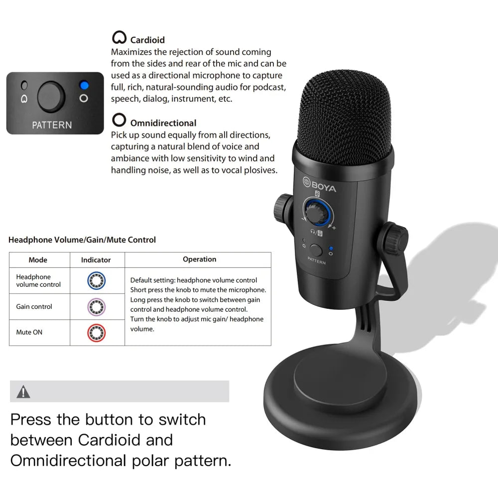 BY-PM500W Wired/Wireless Dual-Function Microphone