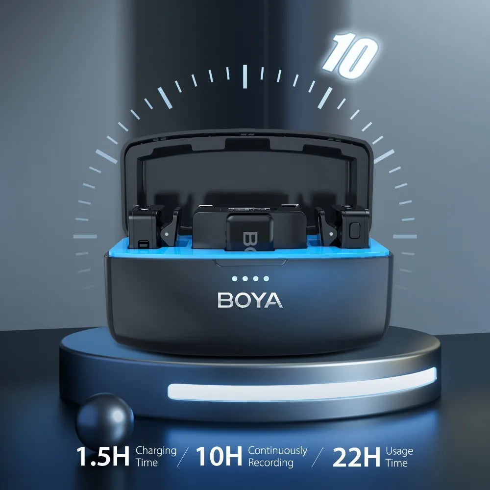 Boyamic | 2,4 GHz Dual-Kanal-Wireless-Mikrofonsystem