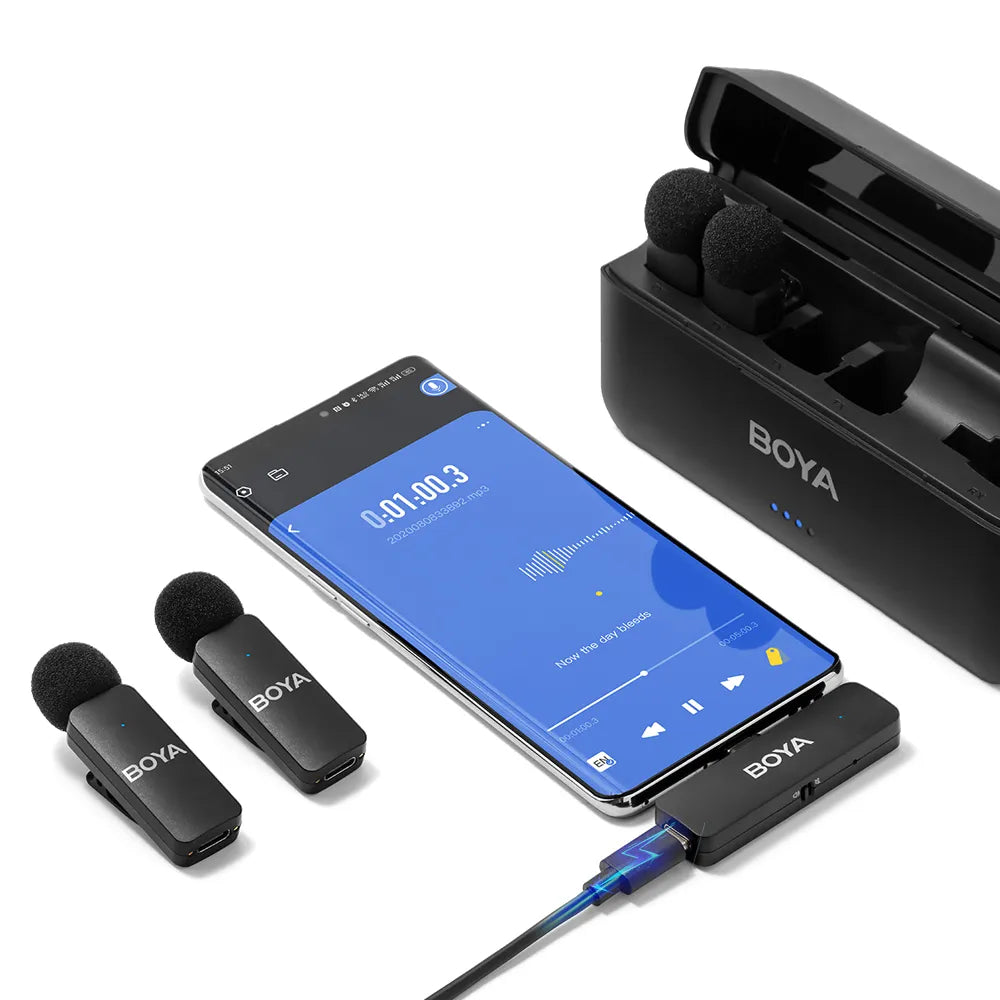 BOYA BY-V4 - 4-Channel Mini Wireless Microphone Series BOYA BY-V4 - 4-Channel Mini Wireless Microphone Series
