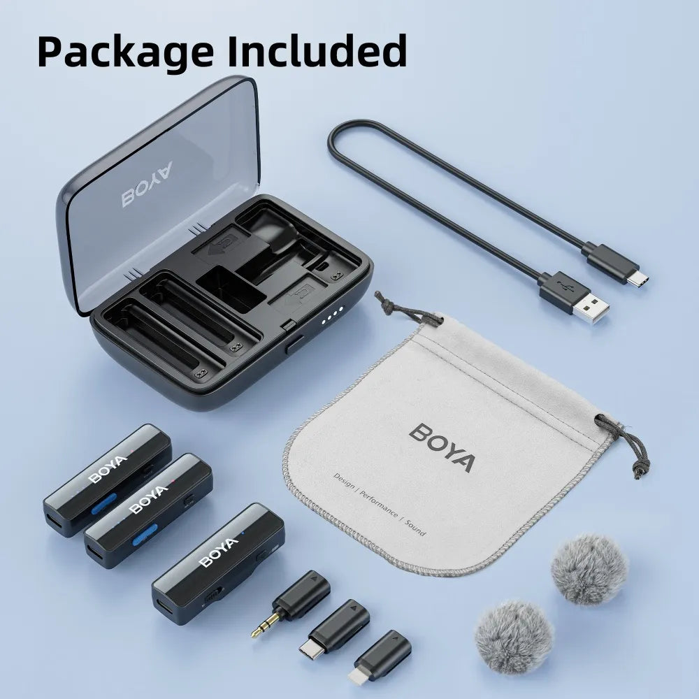 BOYALINK 2 Ultracompact 2.4GHz Dual-Channel Wireless Microphone System