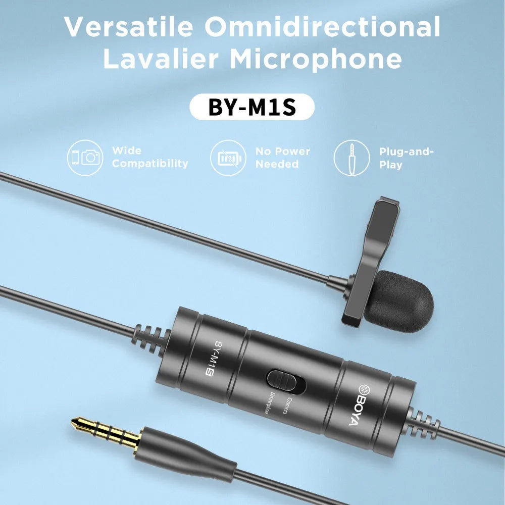 BY-M1S | Microphone universel lavalier