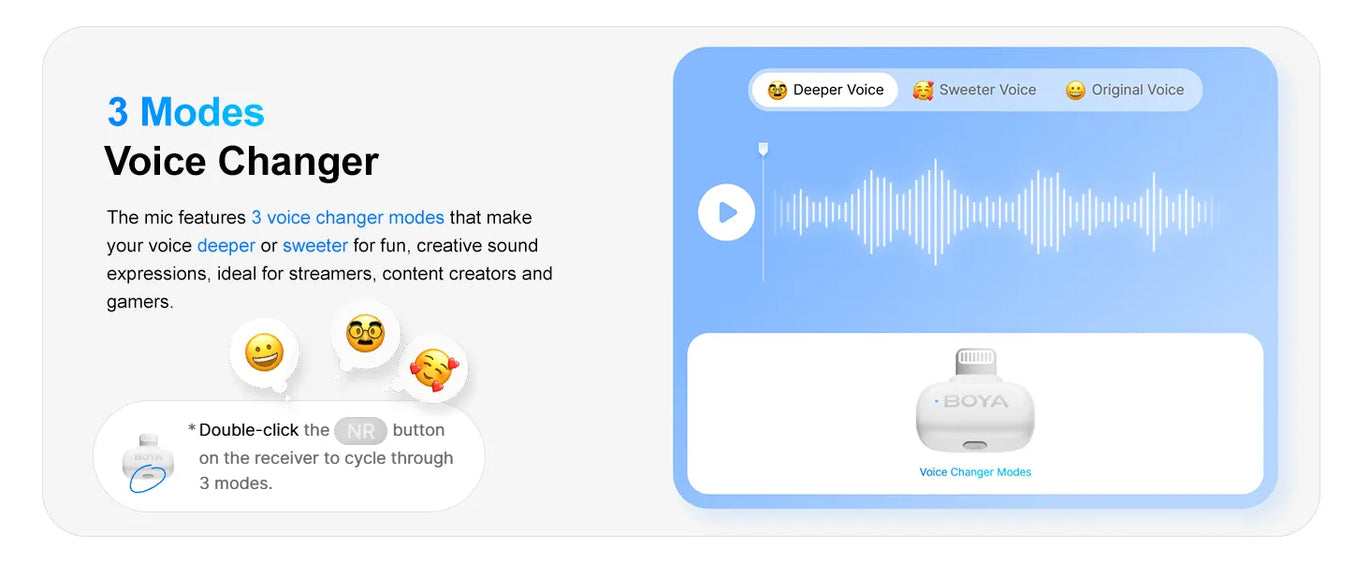2 מיקרופונים וקייס טעינה Mini 12