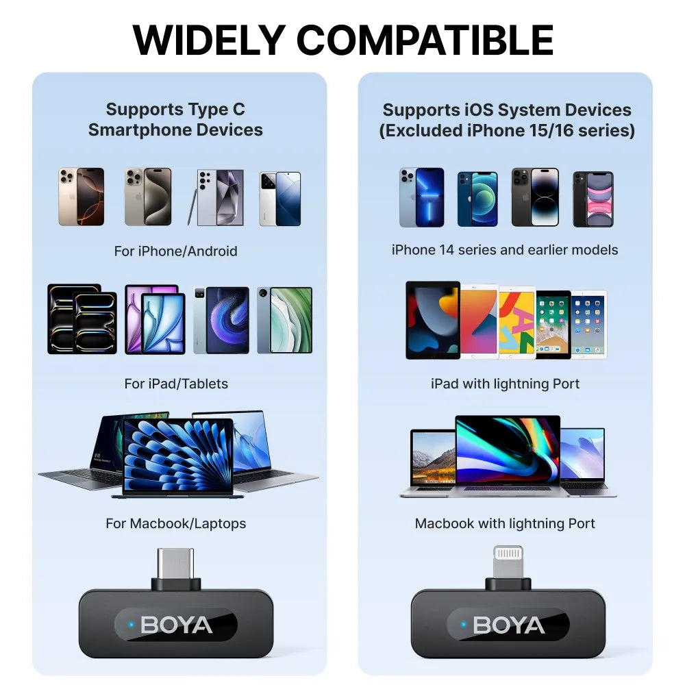 By-v3 | Sistema de micrófono inalámbrico Ultracompact2.4GHz