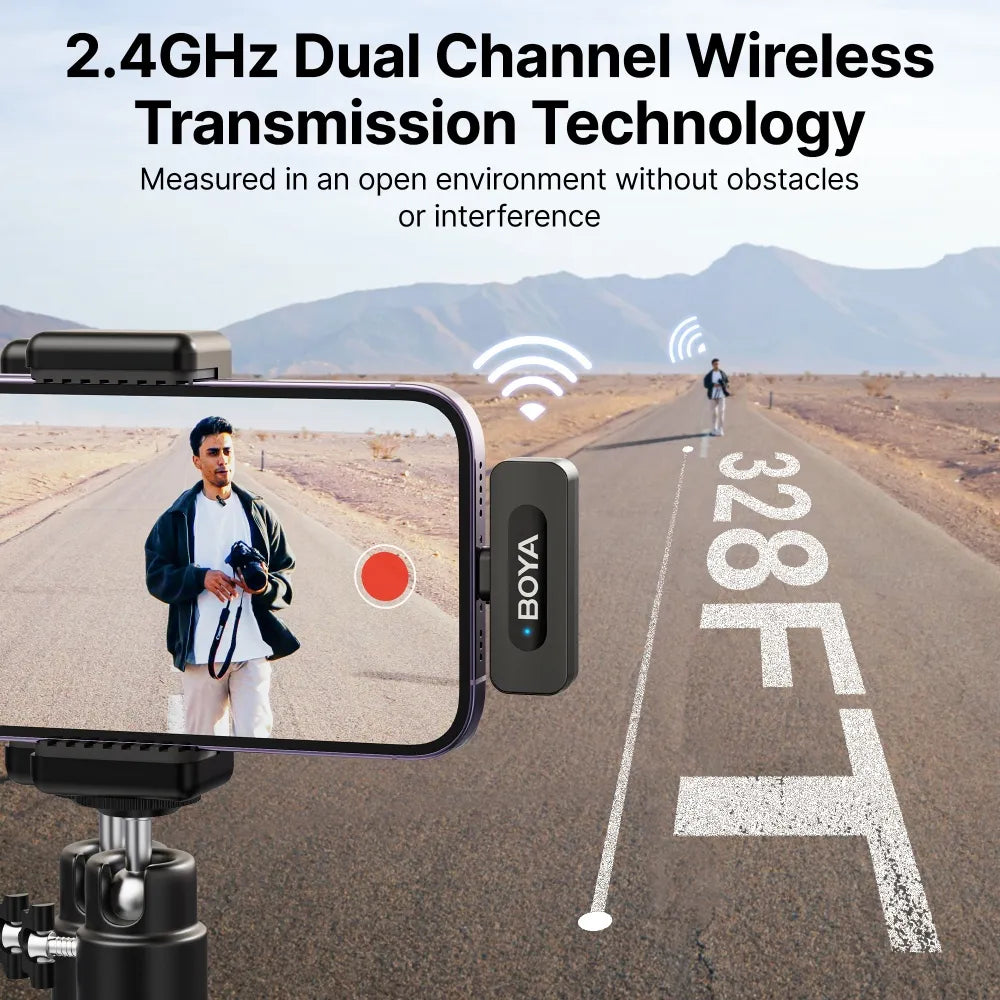 BY-V2.0 2.4 GHz Wireless Microphone System 2.4 GHz