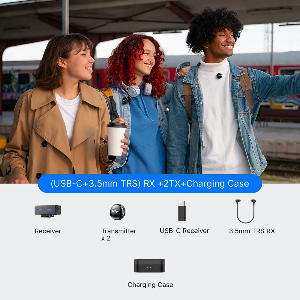 BOYALINK 3 - AI-Powered Button-Sized Wireless Microphone BOYALINK 3 - AI-Powered Button-Sized Wireless Microphone