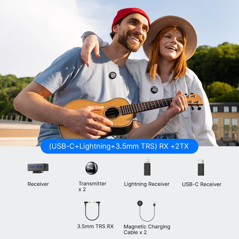 BOYALINK 3 - AI-Powered Button-Sized Wireless Microphone BOYALINK 3 - AI-Powered Button-Sized Wireless Microphone