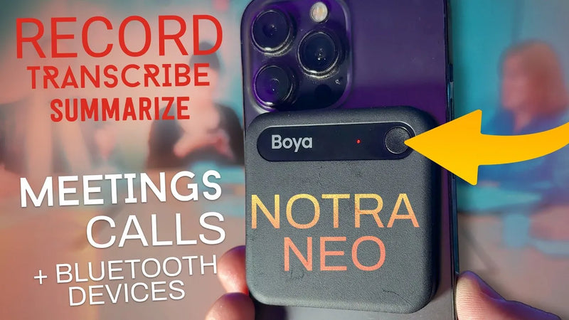 Boya Notra NEO, AI Voice Recorder: More Ways to Record. Less to Pay.